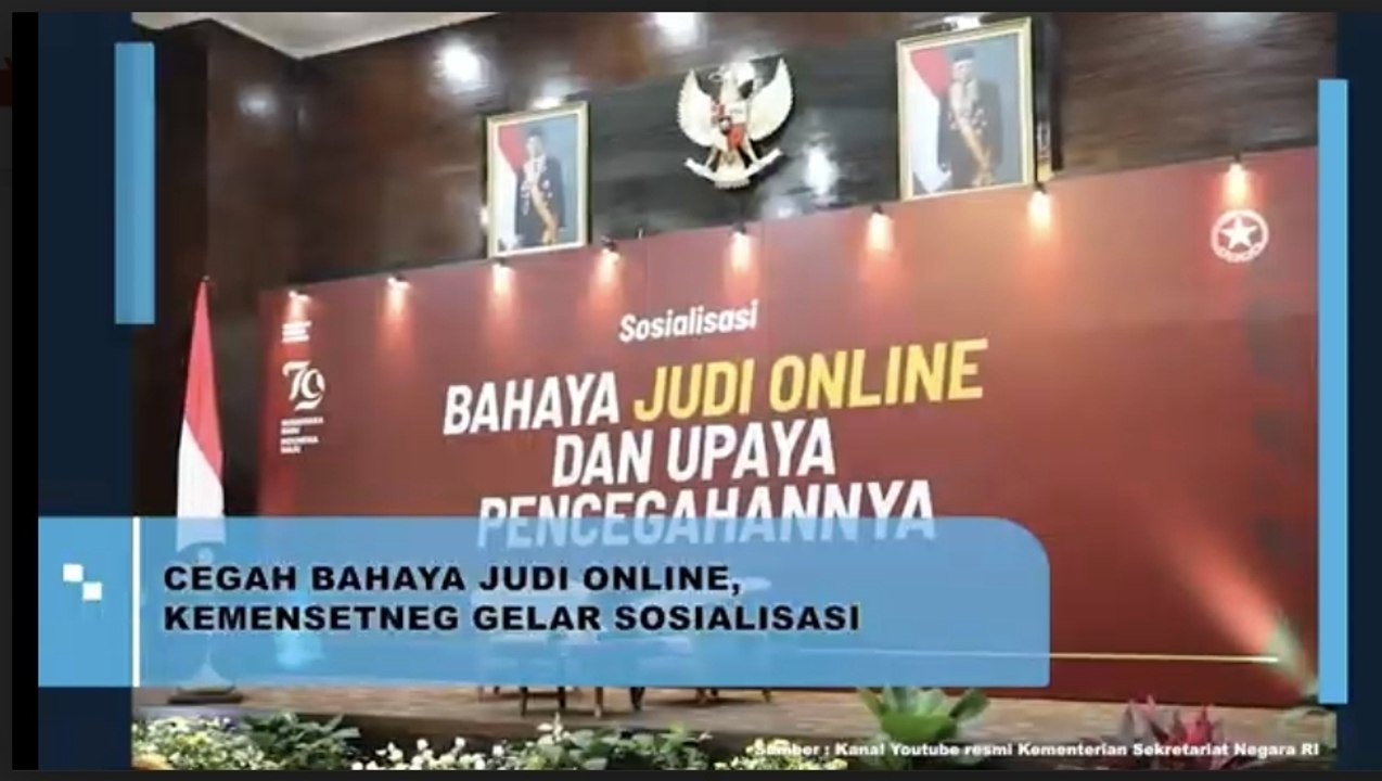 Cegah Bahaya Judi Online, Kemensetneg Gelar Sosialisasi