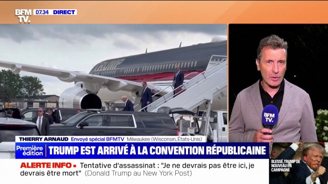Je devrais être mort : Donald Trump arrive en miraculé à la convention républicaine à Milwaukee