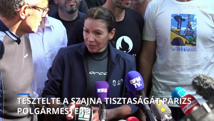 Párizs polgármestere tesztelte a Szajna vízminőségét az olimpiai úszóversenyekhez 🏊‍♀️