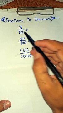 How to Convert Fractions into DECIMALS | fractions to decimals
