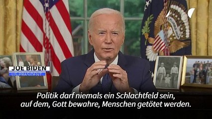 Biden: Politik darf kein "Schlachtfeld" sein