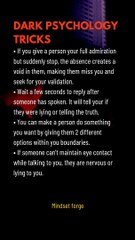 Dark psychology tricks 