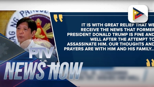PBBM, condemns Trump assassination try, wishes him well
