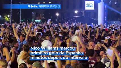 Berlim vibra com a vitória da Espanha sobre Inglaterra por 2-1 na final do Euro 2024