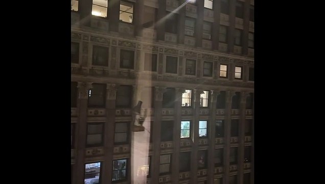 Watch as dramatic video shows tornado warning in Chicago as dangerous storms rip through city