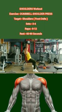 ❌ DUMBBELL SHOULDER PRESS ✔️ How can I get Bigger SHOULDERS? #heermlgangaputra #naturalbodybuilding #workout #exercise #fitness #gym #muscle #training #tips