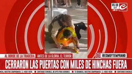 Hinchas apretados, desmayos y pánico en la previa a la final: