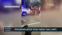 Pengendara Motor Tewas Tabrak Tiang Lampu