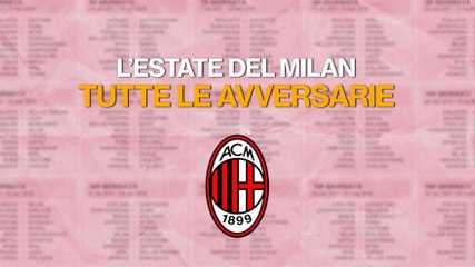 Milan, il calendario delle partite di luglio e agosto