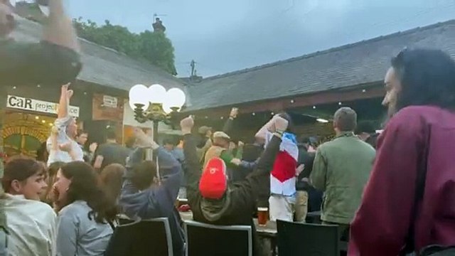 Watch fans celebrate at Sheffield pub when England scored in the Euro 2024 final