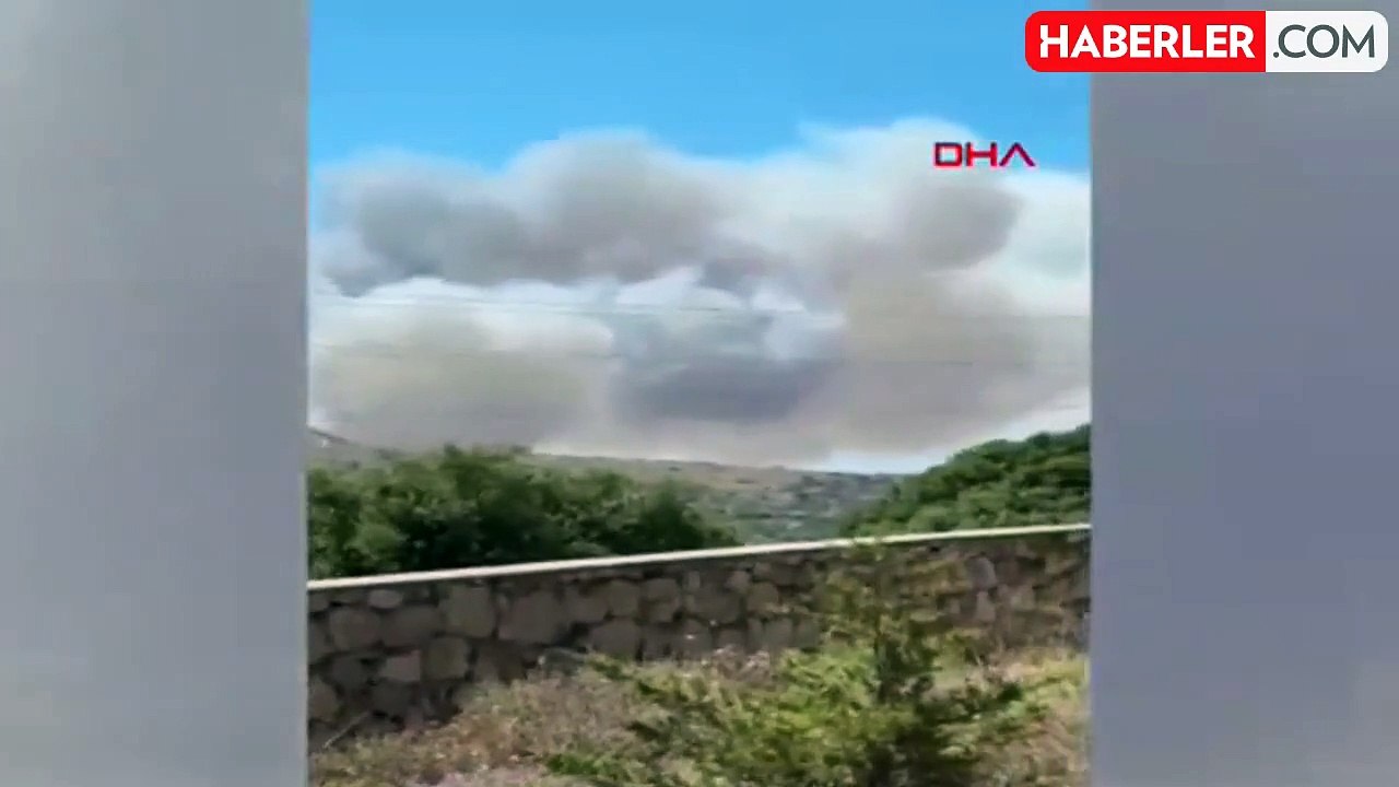 Çeşme'de Orman Yangını: Havadan ve Karadan Müdahale Devam Ediyor
