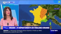 Orages: 24 départements placés en vigilance orange par Météo-France