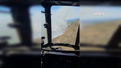 İzmir Çeşme Deliklikoy’da orman yangını