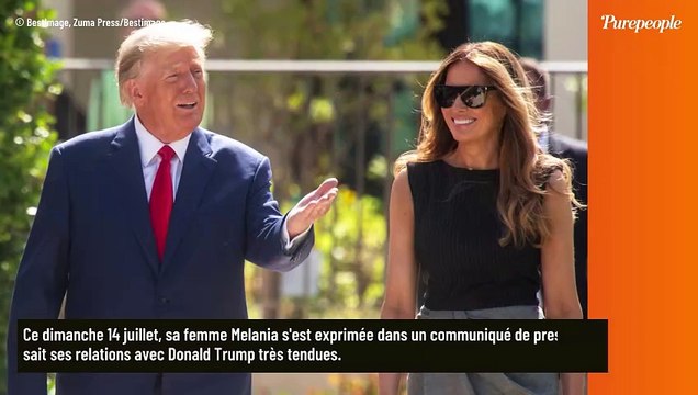 Donald Trump : Son épouse Melania, distante depuis des mois, a brisé le silence après l'attaque