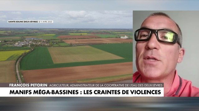 François Petorin, agriculteur et administrateur de la coopérative de l'eau des Deux-Sèvres, craint des manifestations violentes contre les méga-bassines cette semaine