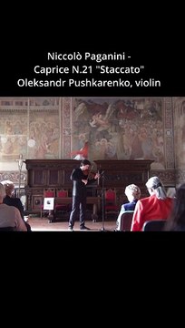 Niccolò Paganini - Caprice No.21 (Staccato) Oleksandr Pushkarenko, solo violin