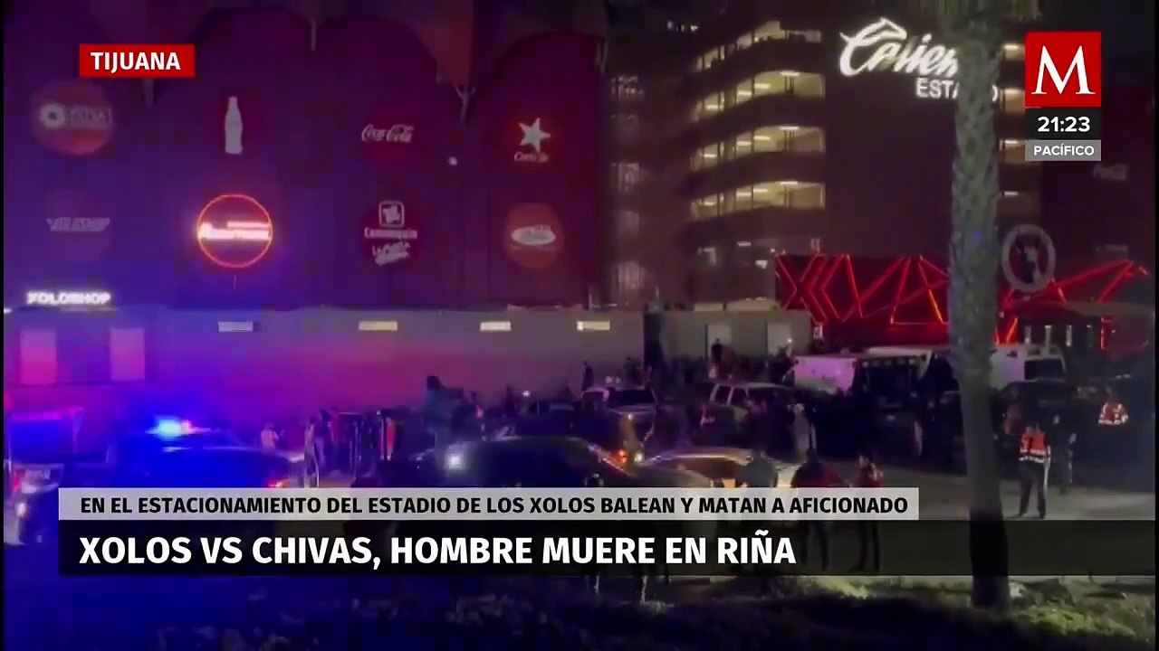 Aficionado muerto en riña durante el partido entre Xolos y Chivas en Tijuana