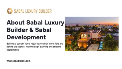Sabal Luxury Builder & Sabal Development