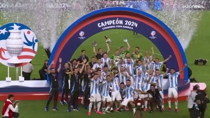 منتخب الأرجنتين بطلاً لكوبا أمريكا للمرة 16 في تاريخه بعد فوزه على كولومبيا