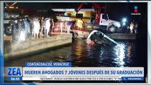 Jóvenes mueren ahogados tras su graduación en Coatzacoalcos, Veracruz