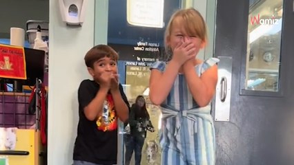 Woman films her children on day they adopt dog: 32K people burst into tears