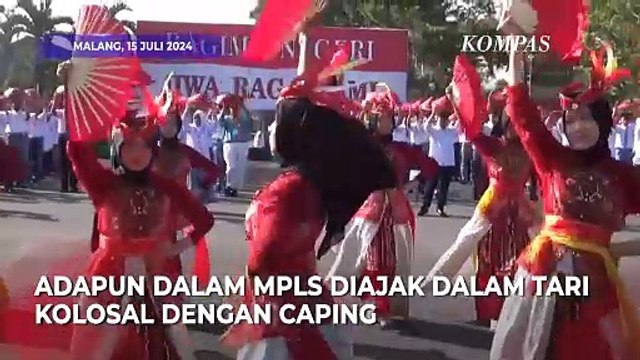 Sekolah Ini Menggelar MPLS Ajak Siswa Menari Kolosal