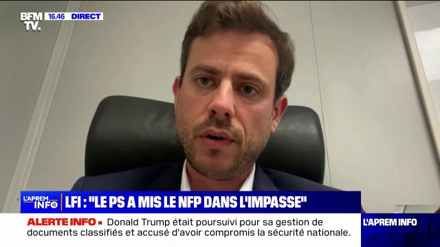 Présidence de l'Assemblée nationale: Paul Vannier (député LFI-NFP) appelle le Nouveau Front populaire à se réunir très rapidement pour faire émerger ensemble une candidature unique au perchoir
