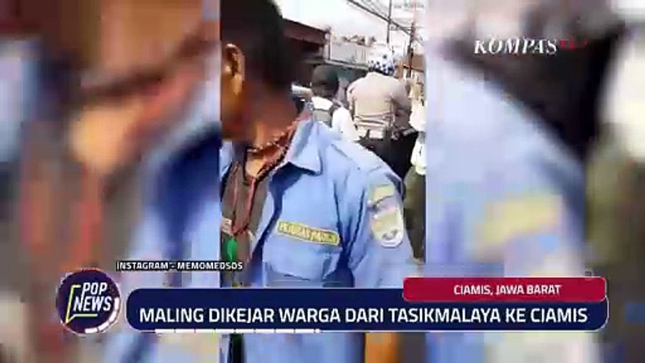 Video Amatir Viral Maling Dikejar Warga dari Tasikmalaya ke Ciamis