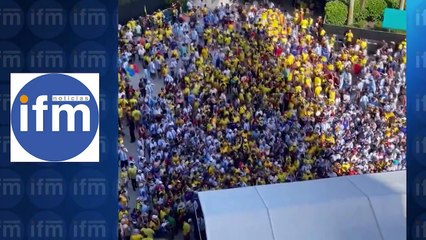 Fuera Petro en el Hard Rock Stadium