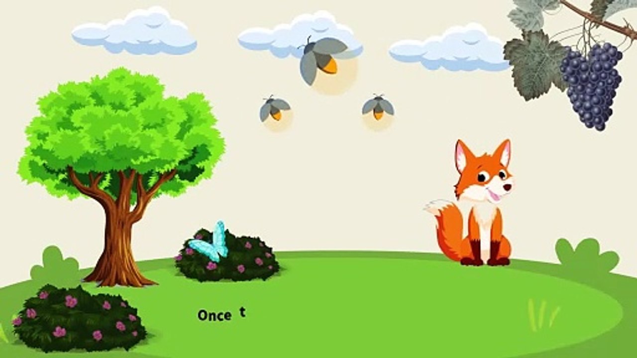 THE FOX AND THE GRAPES IN ENGLISH | Short Story for Kids