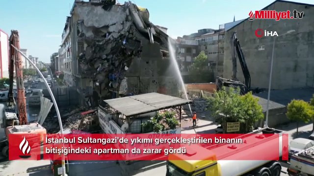 Sultangazi'de büyük panik! Can havliyle kendilerini dışarı attılar