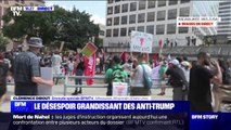 Des manifestants anti-Trump rassemblés à Milwaukee où va se tenir la convention républicaine