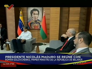 Presidente Nicolás Maduro se reúne con Román Golóvchenko, primer ministro de la República de Belarús