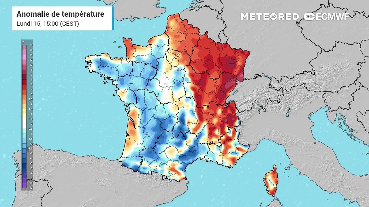 Chute des températures en France cet après-midi !