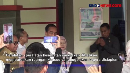 Jokowi Tinjau Layanan Kesehatan di RSUD Bob Nazar, Janjikan Tambahan Alkes