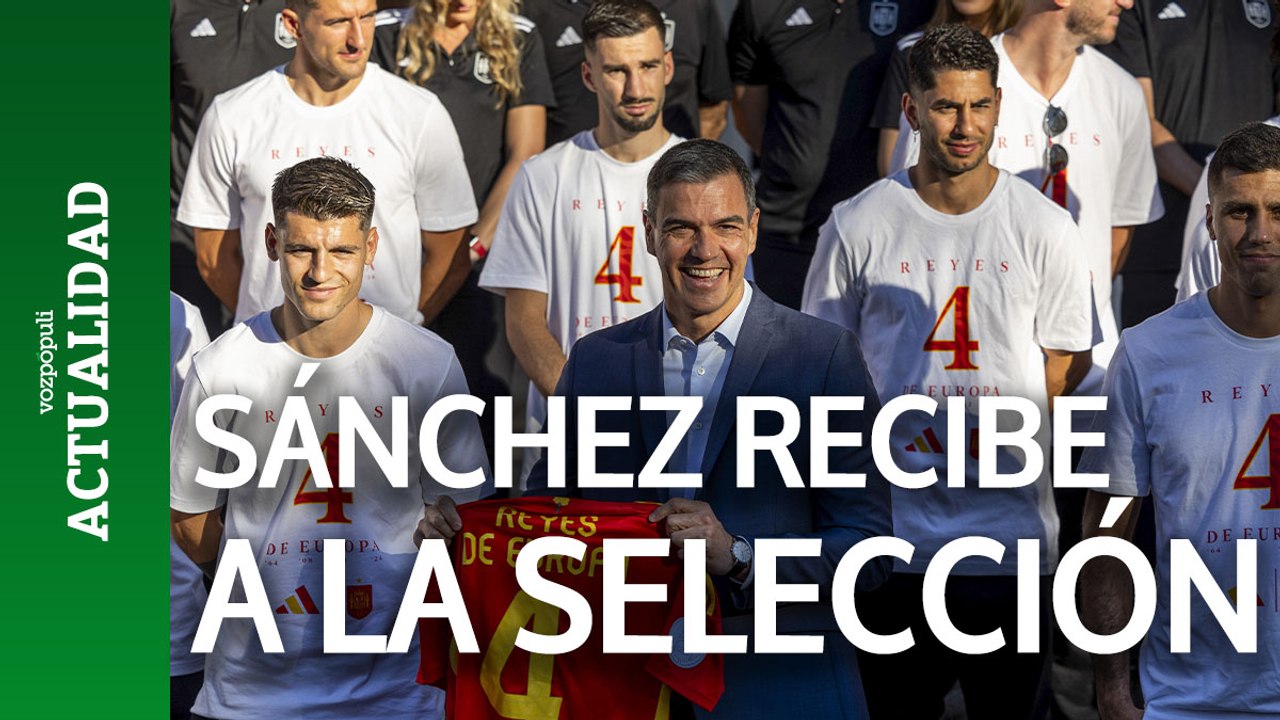 Sánchez a la selección española: "Gracias por haber dado la mejor versión de España"