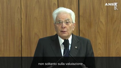 Mattarella: "Immani sofferenze della popolazione palestinese"