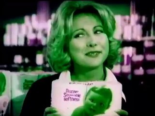 1970s Charmin TV commercial - Whipple with a spying 1 way mirror