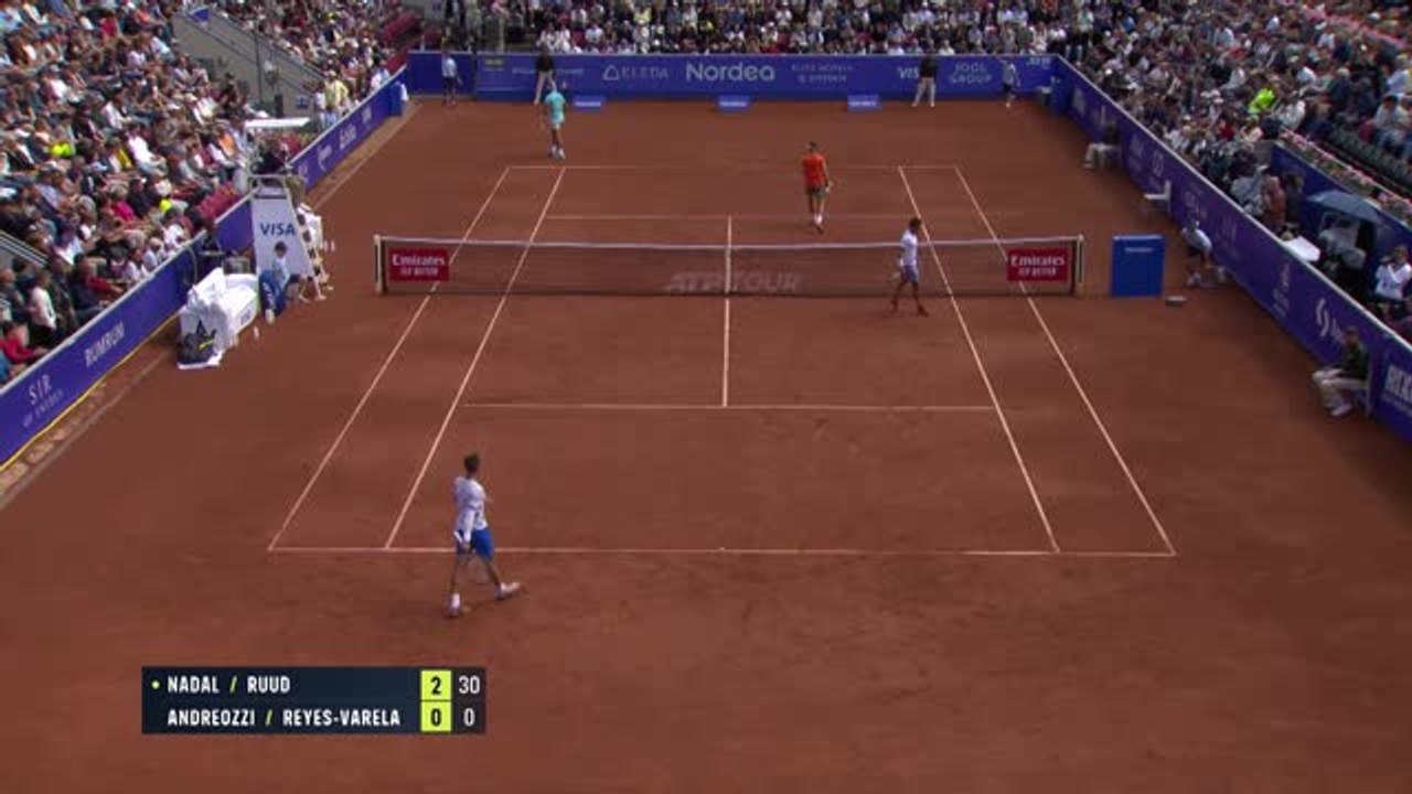 Bastad - Rafael Nadal vainqueur en double avec Casper Ruud