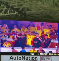Ryan castro, karol g, feid, maluma, blessd y mora apoyando a la selección de colombia