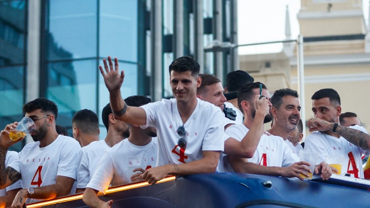 La fiesta en el autobús de la selección española de fútbol