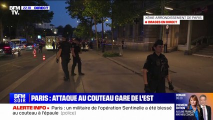 Paris: un militaire de l'opération Sentinelle blessé au couteau à l'épaule près de la  gare de l'Est