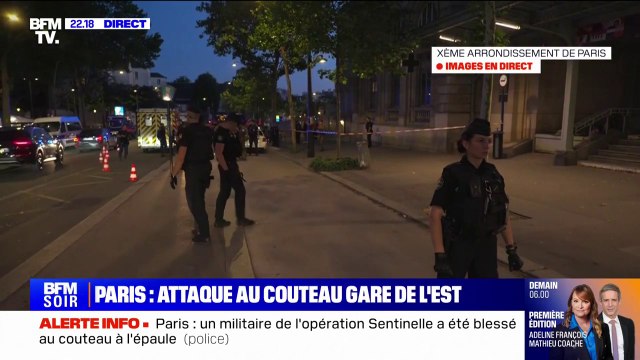 Paris: un militaire de l'opération Sentinelle blessé au couteau à l'épaule près de la gare de l'Est