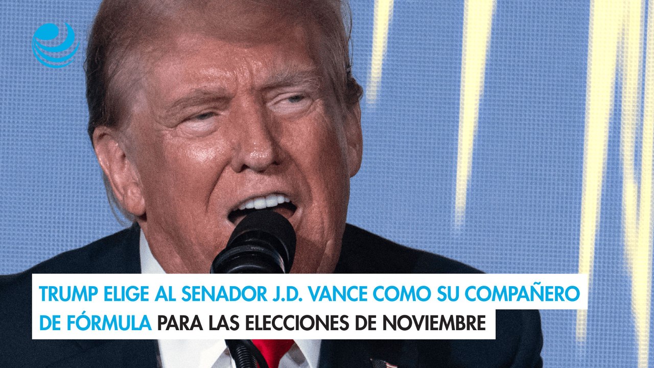 Trump elige al senador J.D. Vance como su compañero de fórmula para las elecciones de noviembre