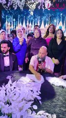 لقطات من عقد قران الفنان حسني شتا