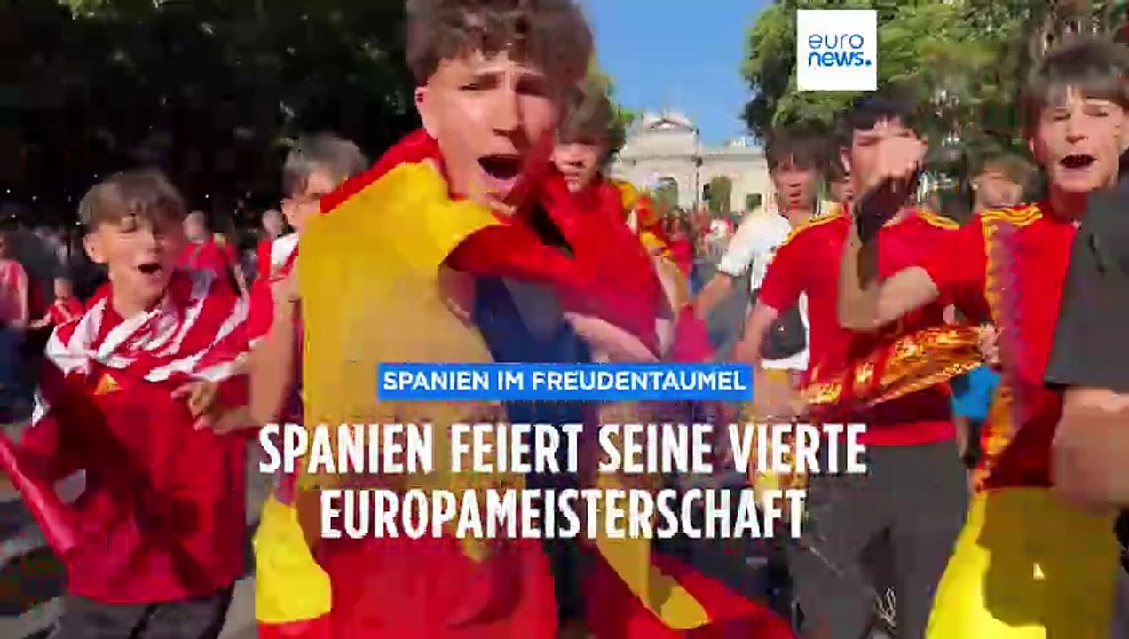 'Es lebe Spanien': Die Sieger der EM 2024 werden zu Hause gefeiert