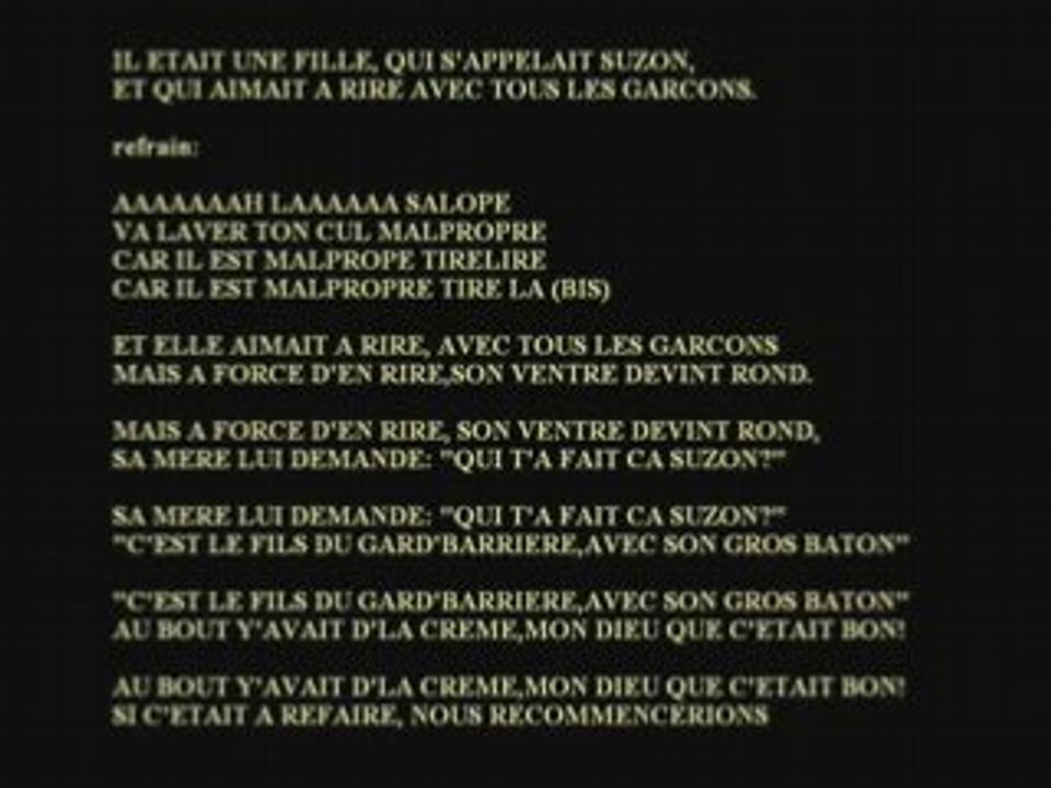 Ah la salope!