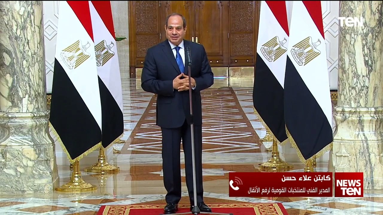 تفاصيل لقاء الرئيس السيسي مع اللاعبين الحاصلين...