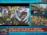 Pueblo de San Félix demostró su apoyo al candidato presidencial Nicolás Maduro