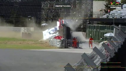 Campeonato Tractocamiones 2024 Mexico Alquicira Big Crash